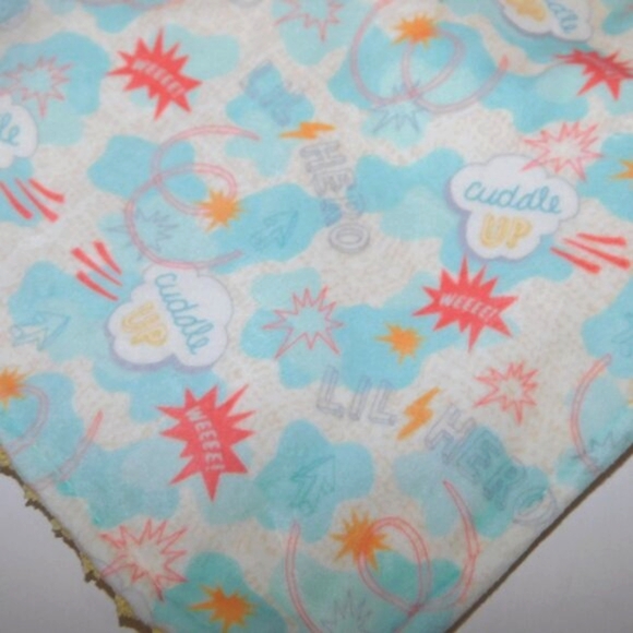 Mary Meyer Lil Hero Character Bear Plush Security Blanket Baby lovey nunu - Picture 4 of 8